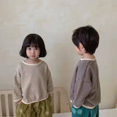 Spring Thin Loose-fitting Sweater Children Cotton Shirt-Veeddydropshipping